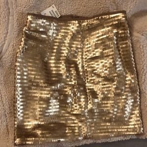 Super sequened mini skirt